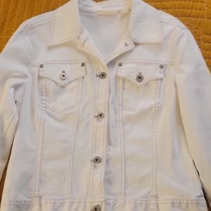 DKNY white jean jacket